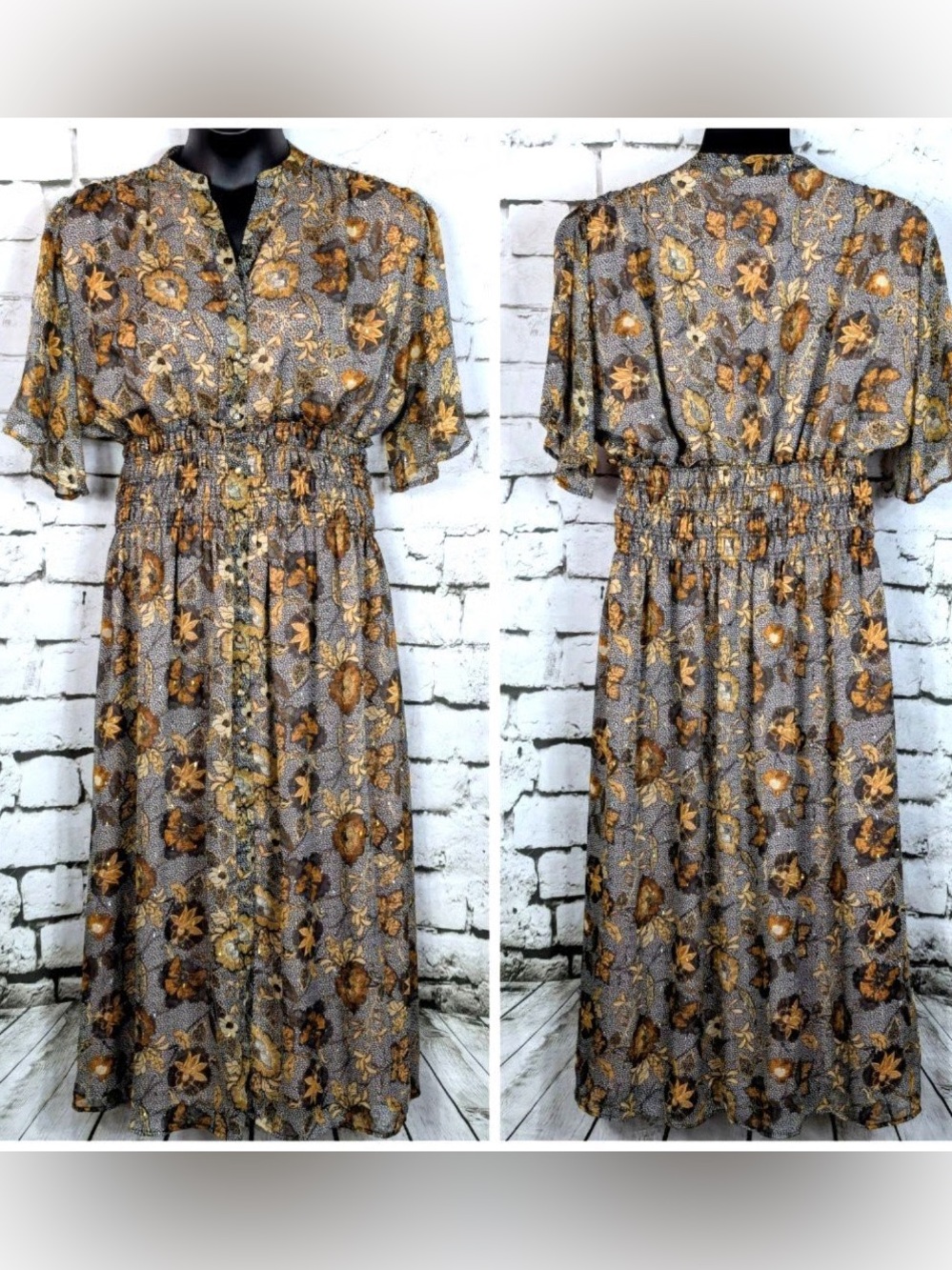 Nottoway Cinch Dress in Moonlight Gold